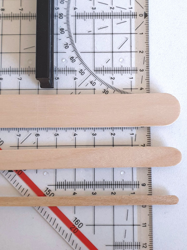 Craft sticks measurements