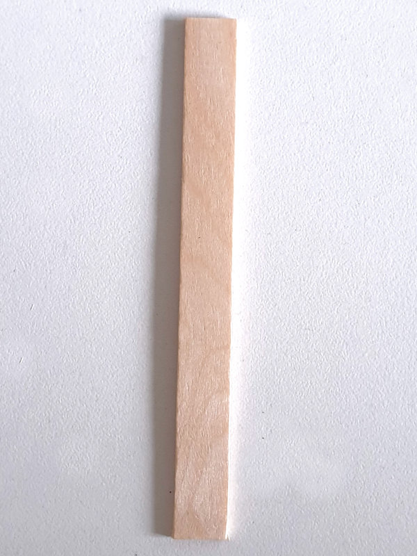 Straight cut Popsicle stick