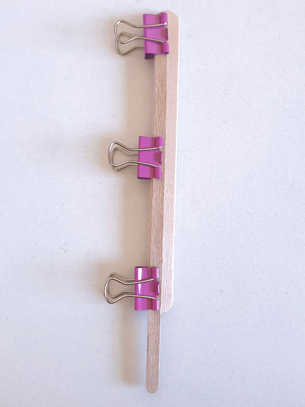 Document clamps to glue the sticks